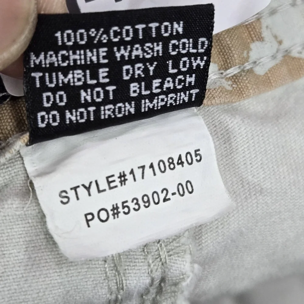 O'Neill Men Shorts 34 Beige Logo Embroidery Cargo Twill Button 12